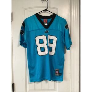 Youth NFL Carolina Panthers Steve Smith #89‎ Blue Football Jersey - Large 14/16